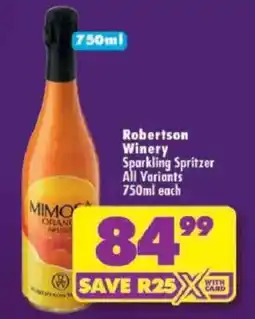 Shoprite Robertson Winery Sparkling Spritzer offer