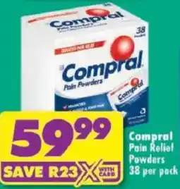 Shoprite Compral Pain Relief Powders offer
