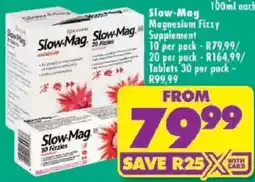 Shoprite Slow-Mag Magnesium Fizzy Supplement offer