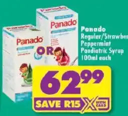 Shoprite Panado Paediatric Syrup offer