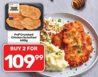 PnP Crumbed Chicken Schnitzel