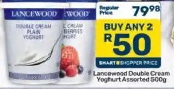 Lancewood Double Cream Yoghurt Assorted