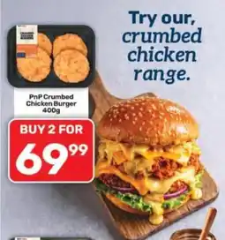 Pick n Pay PnP Crumbed Chicken Burger offer
