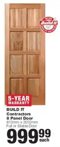 Build It BUILD IT Contractors 8 Panel Door offer