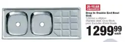 Build It Drop In Double End Bowl Sink offer