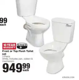 Build It SABS Front or Top Flush Toilet offer