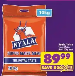 Shoprite Nyala Super Maize Meal offer