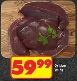 Shoprite Ox Liver offer