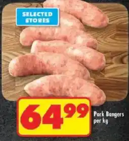 Shoprite Pork Bangers offer