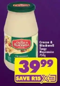 Shoprite Crosse & Blackwell Tangy Mayonnaise offer