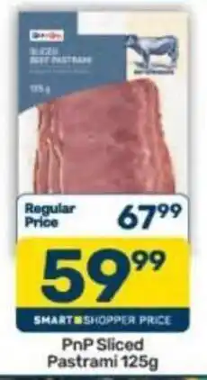 Pick n Pay PnP Sliced Pastrami offer