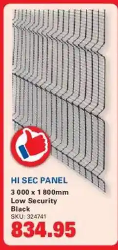 Cashbuild HI SEC PANEL offer