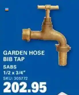 GARDEN HOSE BIB TAP SABS