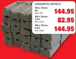 Cashbuild CONCRETE LINTELS offer