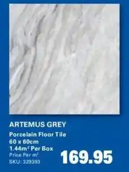 Cashbuild ARTEMUS GREY Porcelain Floor Tile offer