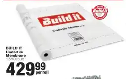 Build It Build it Undertile Membrane offer