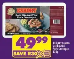 Shoprite Eskort Gold Medal Mini Pork Sausages offer