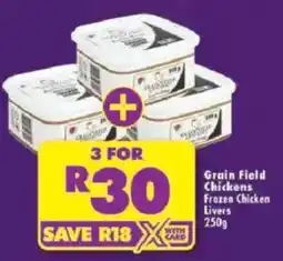 Shoprite Grain Field Chickens Frozen Chicken Livers offer
