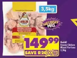 Shoprite Goldi Frozen Chicken Mixed Portions offer