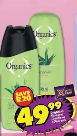 Shoprite Organics Shampoo/Conditioner offer