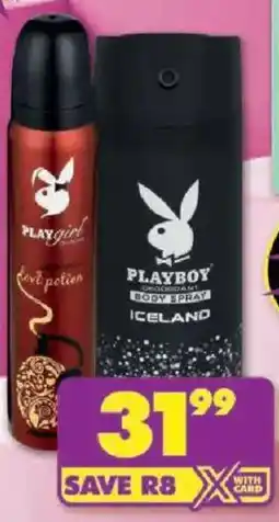 Shoprite Playboy Body Spray offer