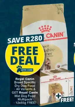 Checkers Royal Canin Breed Specific Dry Dog Food offer