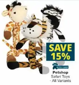 Checkers Petshop Safari Toys offer