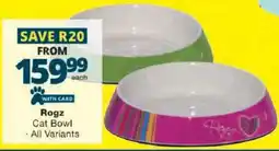 Checkers Rogz Cat Bowl offer