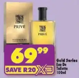 Shoprite PRIVE Gold Series Eau De Toilette offer