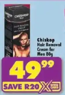 Shoprite Chiskop Hair Removal Cream for Men offer