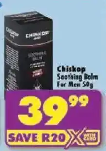 Shoprite Chiskop Soothing Balm For Men offer