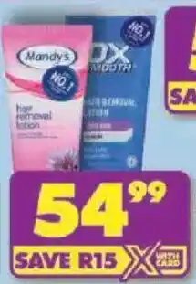 Shoprite Mandy's hair removal lotion offer