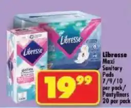 Shoprite Libresse Maxi Sanitary Pads offer