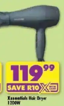 Shoprite Xessentials Hair Dryer offer