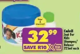 Shoprite Caivil Just For Kids Shampoo/Relaxer offer