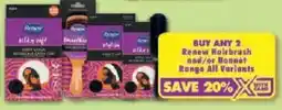 Shoprite Renew Hairbrush and/or Bonnet offer