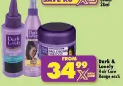 Shoprite Dark & Lovely Hair Care Range offer
