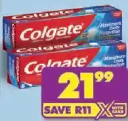 Shoprite Colgate Maximum Cavity Protection offer