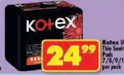 Shoprite Kotex Ultra Thin Sanitary Pads offer