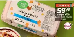 Checkers Simple Truth Large Free-Range Eggs offer