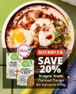 Checkers Simple Truth Canned Range offer
