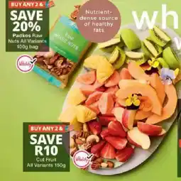 Checkers Padkos Raw Nuts All Variants offer