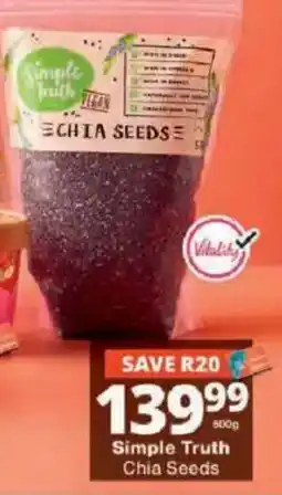 Checkers Simple Truth Chia Seeds offer