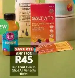 Checkers Sir Fruit Health Shot All Variants offer