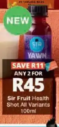 Checkers Sir Fruit Health Shot offer