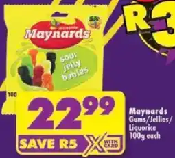 Shoprite Maynards Gums/Jellies/ Liquorice offer