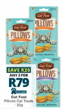 Checkers Cat Fest Pillows Cat Treats offer