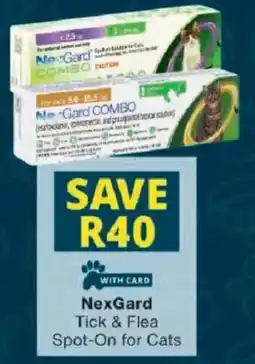 Checkers NexGard Tick & Flea Spot-On for Cats offer