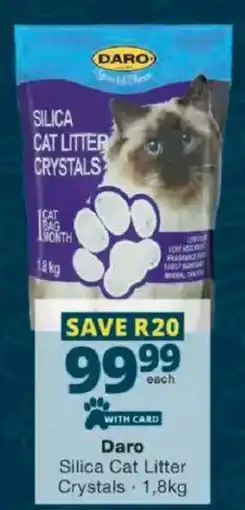 Checkers Daro Silica Cat Litter Crystals offer