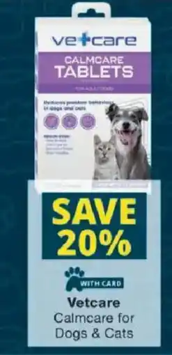 Checkers Vetcare Calmcare for Dogs & Cats offer
